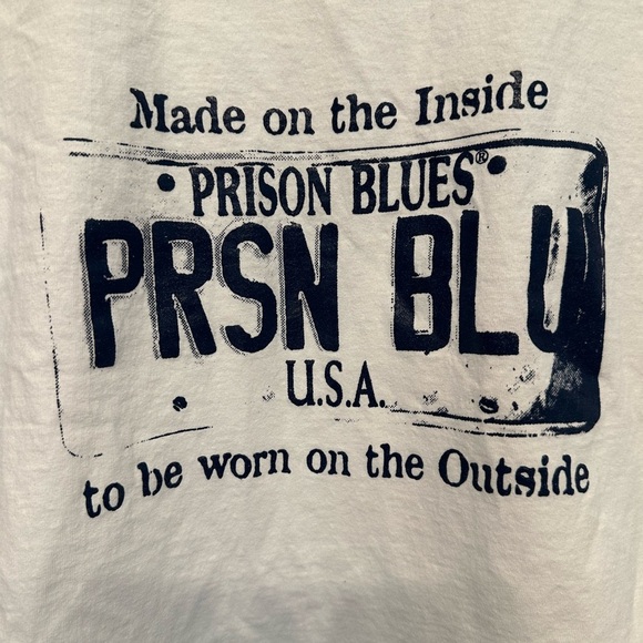 Prison Blues “Made on the Inside” Graphic Tee Large - Picture 2 of 5